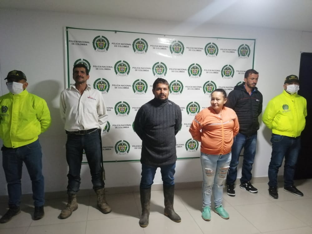 A la cárcel presuntos responsables de extorsionar campesinos en el norte del Tolima