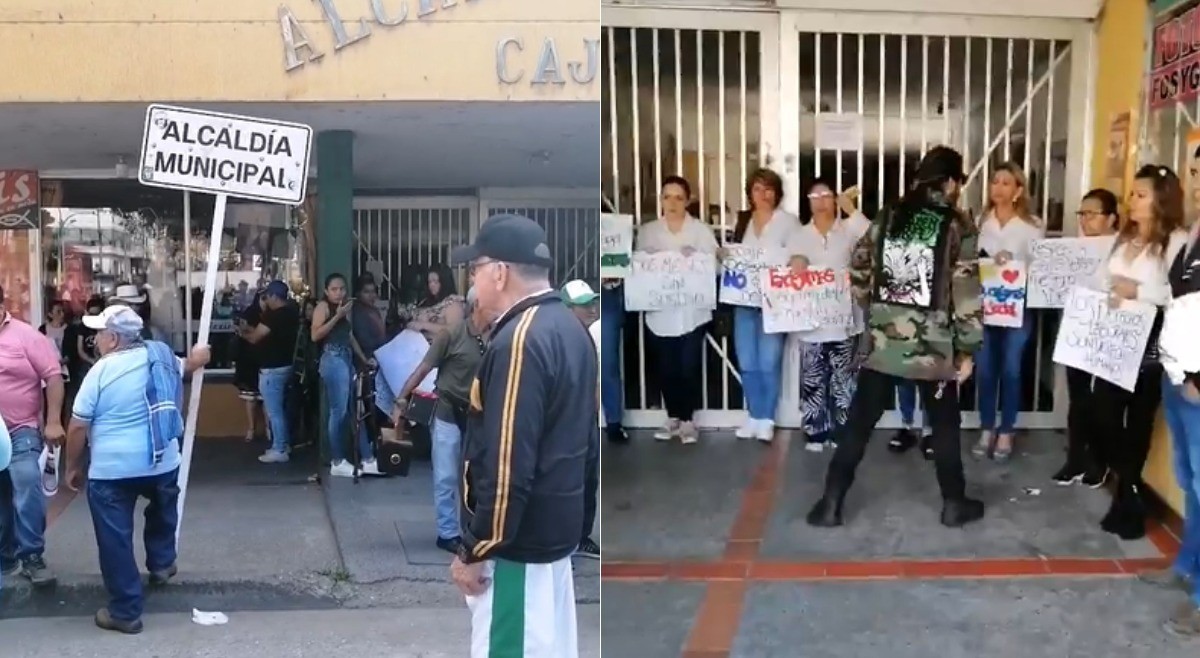 Protestan contra presuntos abusos del alcalde de Cajamarca