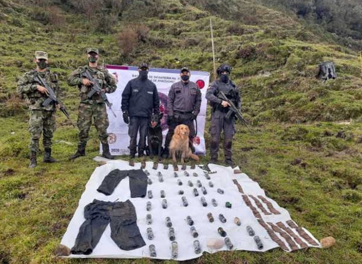 Hallan 39 minas antipersona en Herveo