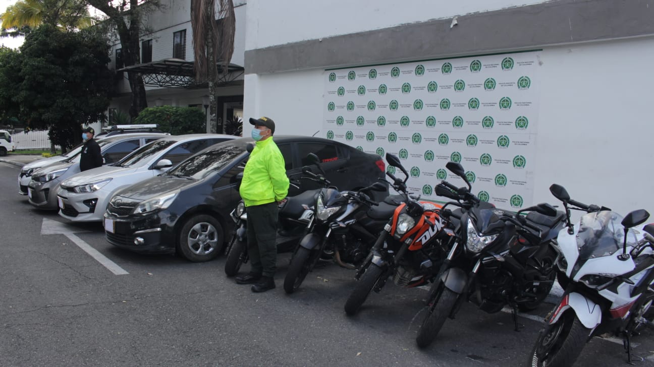 Recuperan cuatro automóviles y cinco motocicletas robadas en Ibagué