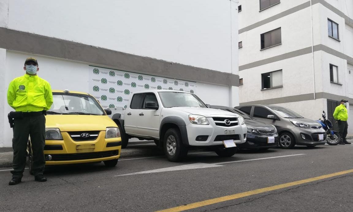 Recuperan en Ibagué cinco vehículos robados en otros lugares del país