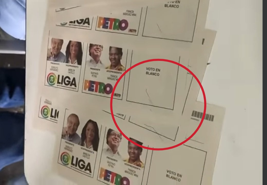 Registraduría alerta sobre rayones y marcaciones en los tarjetones electorales