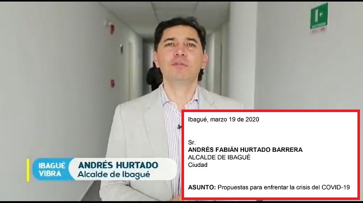 Grupo de ciudadanos hace propuestas al alcalde Hurtado para enfrentar la crisis del COVID-19