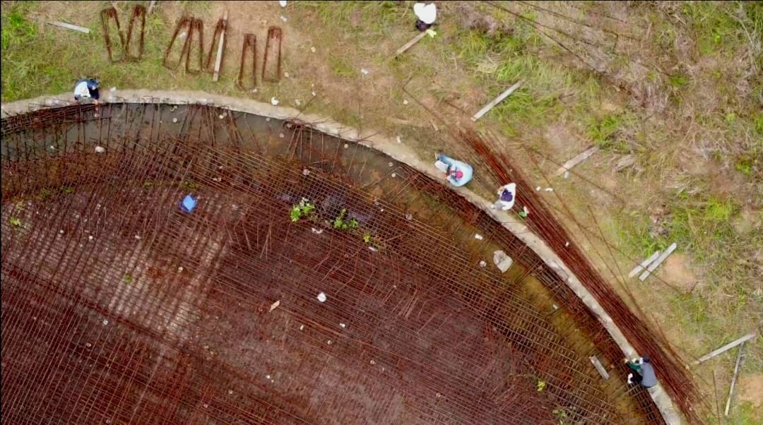 Roban el hierro de obra abandonada de 'tanque de agua de la Fiscalía'