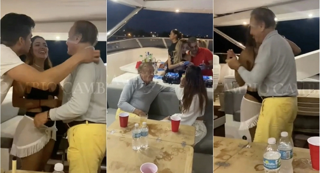 Polémica por imágenes de excéntrica fiesta de Rodolfo Hernández en un yate