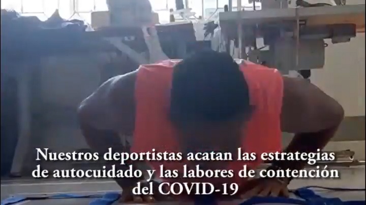 Deportistas de Ibagué continúan sus entrenamientos desde casa, con apoyo virtual