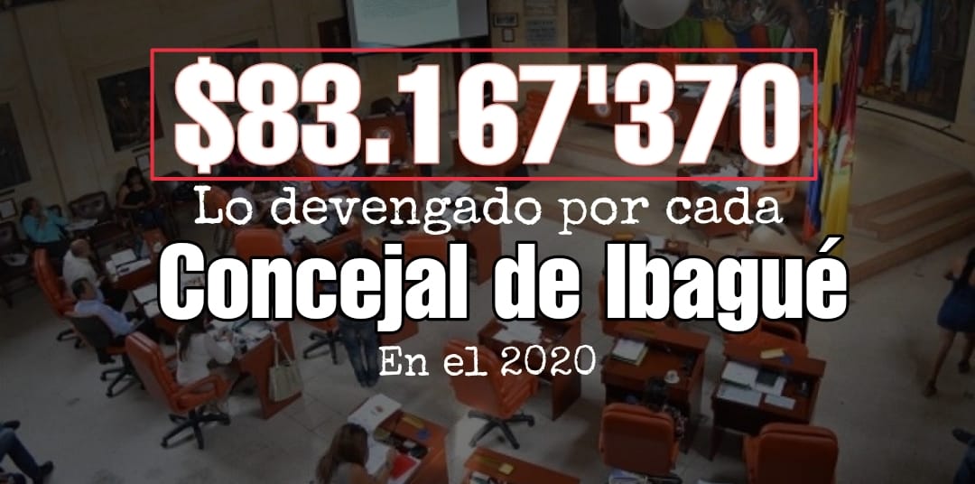 Ser concejal de Ibagué, sí paga