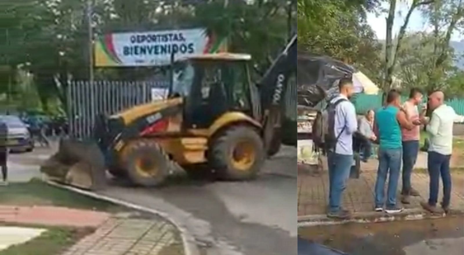 Subcontratistas del Tejódromo protestan por falta de pagos desde hace tres meses