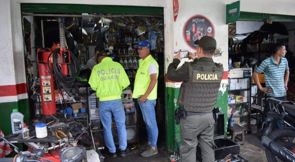 Autoridades encontraron motos y repuestos robados en talleres de Ibagué