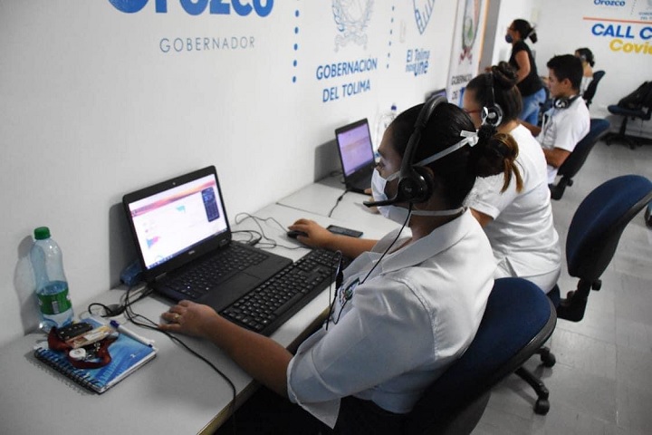 Call Center de Covid-19 del Tolima ha atendido 1.233 personas