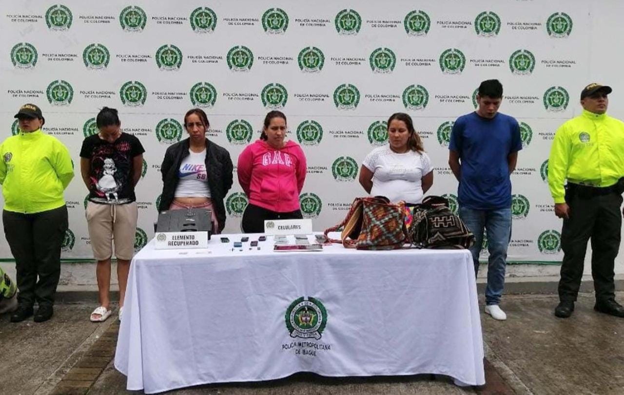 Una familia entera fue capturada por robos en Ibagué
