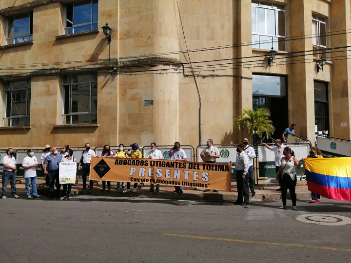 Nuevas protestas de abogados litigantes en Ibagué