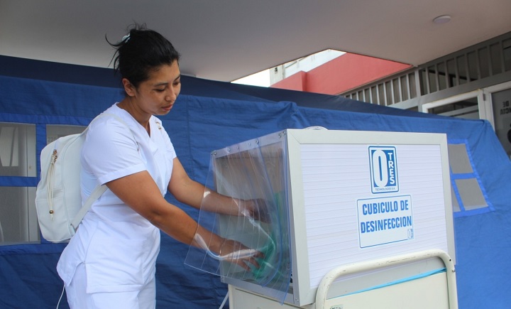 Instalados tùneles de desinfección contra el Covid-19 en el Federico Lleras