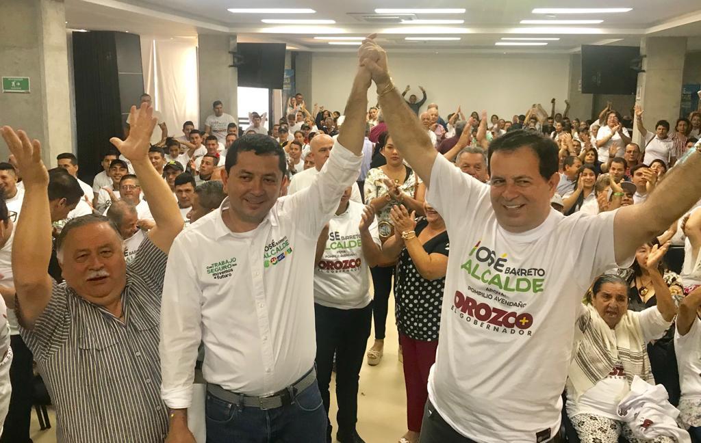 Pompilio Avendaño a la campaña de José Barreto a la alcaldía de Ibagué