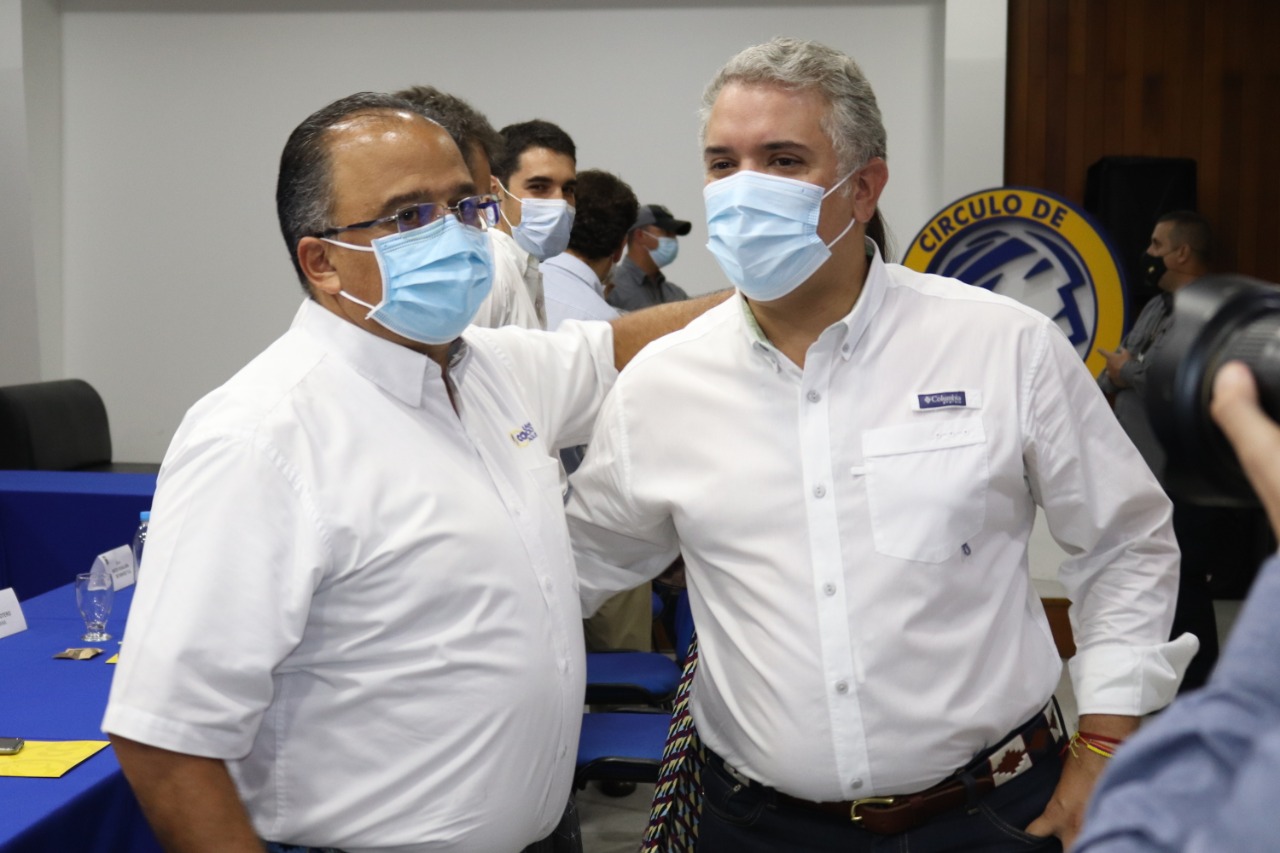 Presidente Duque trató temas de reactivación económica con empresarios tolimenses