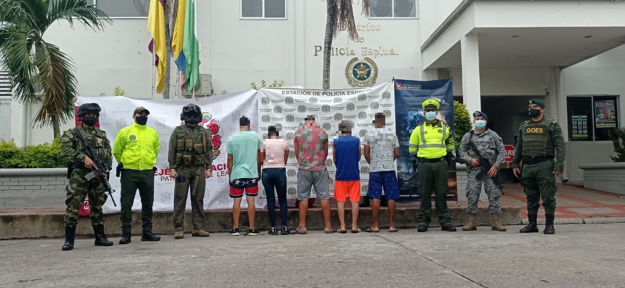 Allanamientos en El Espinal, dejan cinco detenidos por diferentes delitos