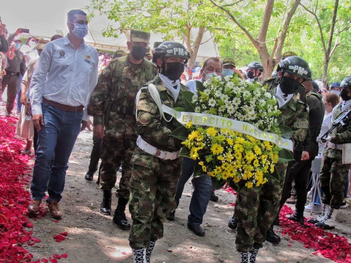 Policía y Sexta Brigada acompañaron actos en Armero
