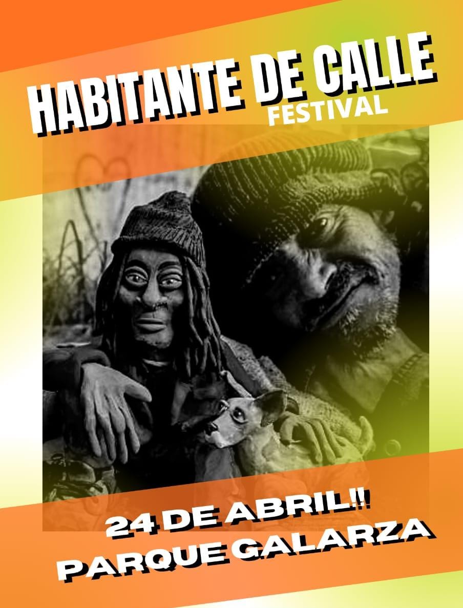Habitante de calle Festival este 24 de abril